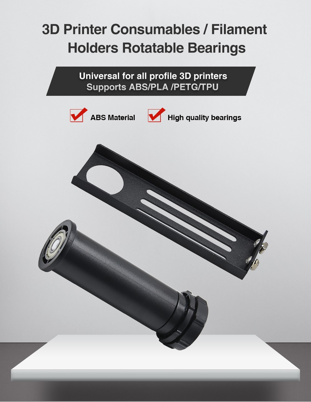 Creativity 3D Printer Rotatable Filament Bracket for Ender-3 Series, CR-10 Series