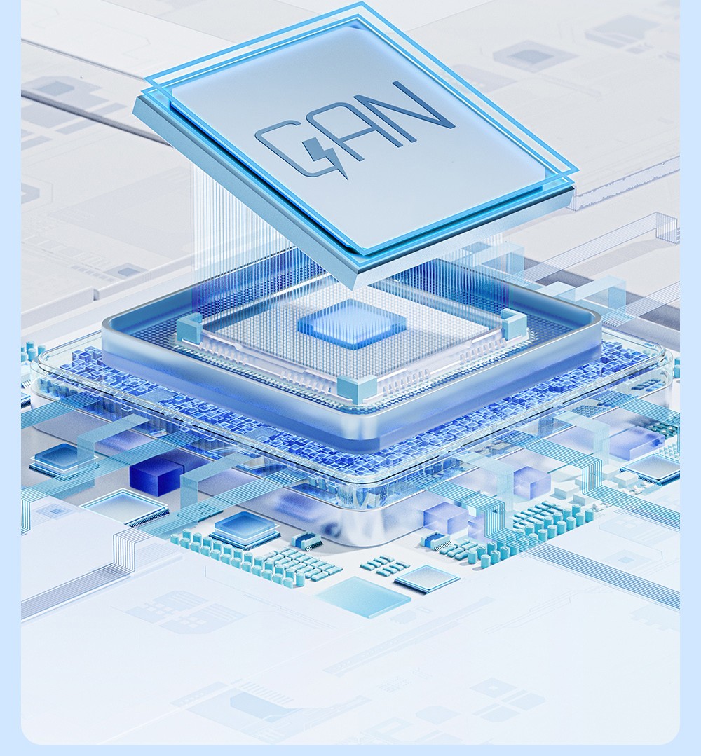 ESSAGER 67W GaN Charger, 2 Type-C + 1 USB-A, PD 3.0 QC 3.0 Fast Charging, Intelligent Charging Protection, for Huawei / Samsung / OPPO / iPhone 15 / Laptop, EU Plug - White