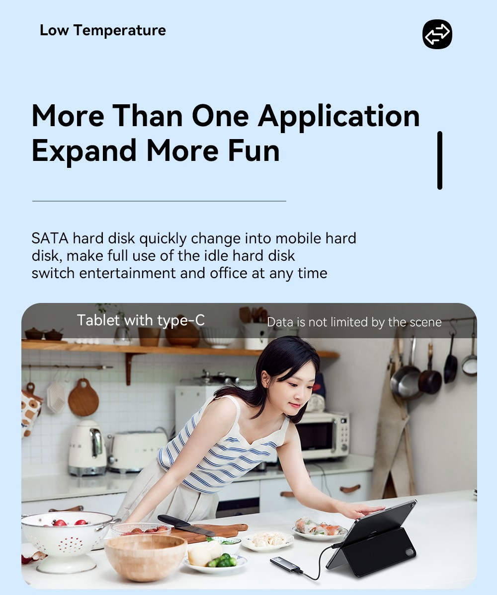 ESSAGER External Hard Drive Box, Portable SSD Case, NVME SATA Dual Protocol, USB 3.1 / Type-C Interface, Support 4TB Capacity, 10Gbps Data Transfer, for Laptop / Desktop / Mac / Mobile Phone / PS5