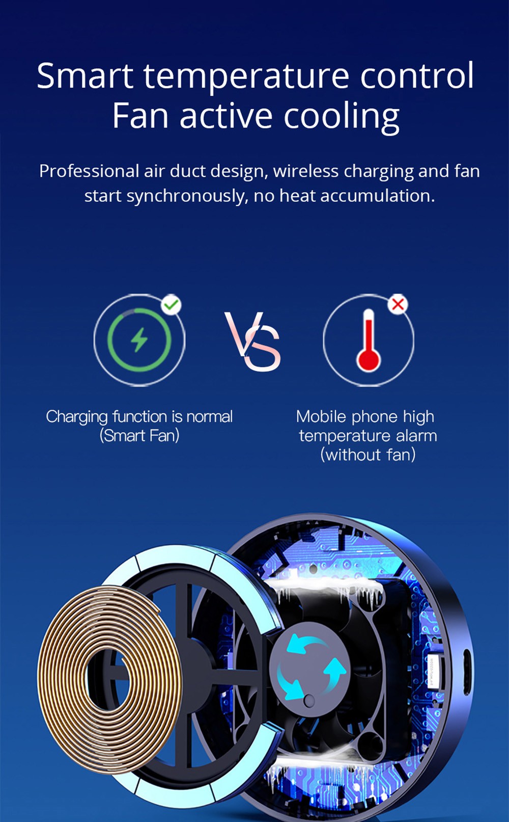 ESSAGER Qi 15W RGB Magnetic Car Phone Holder Wireless Charger for iPhone 14 13 Pro Max Samsung Universal - Chuck Type