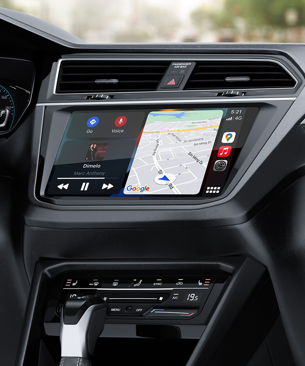 ESSAGER Wired to Wireless CarPlay, WiFi 5G Module, Split Screen Display, USB-A / Type-C Interface, for iPhone 15 / 14 / 13