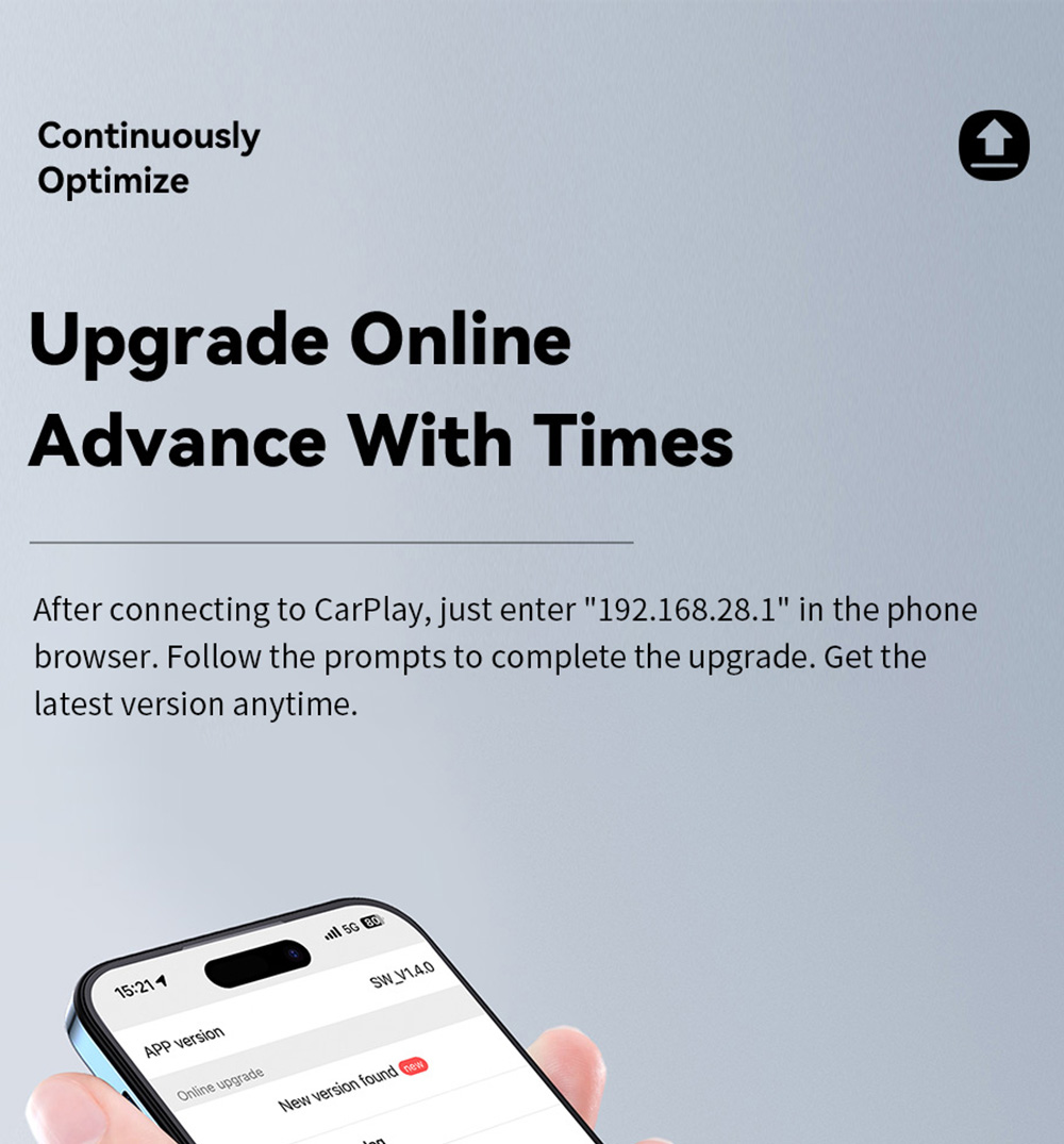 ESSAGER Wired to Wireless CarPlay, WiFi 5G Module, Split Screen Display, USB-A / Type-C Interface, for iPhone 15 / 14 / 13