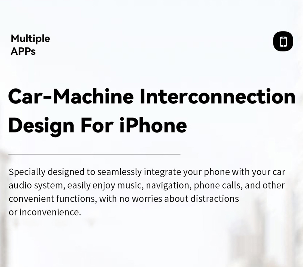 ESSAGER Wired to Wireless CarPlay, WiFi 5G Module, Split Screen Display, USB-A / Type-C Interface, for iPhone 15 / 14 / 13