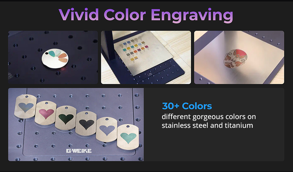 Gweike G2 20W Laser Engraver Electric Lift Edition, Max 15000mm/s Engraving Speed, 0.001mm Accuracy, HD 8K Resolution, Air Cooling, Android/iOS App Connection, 150x150mm