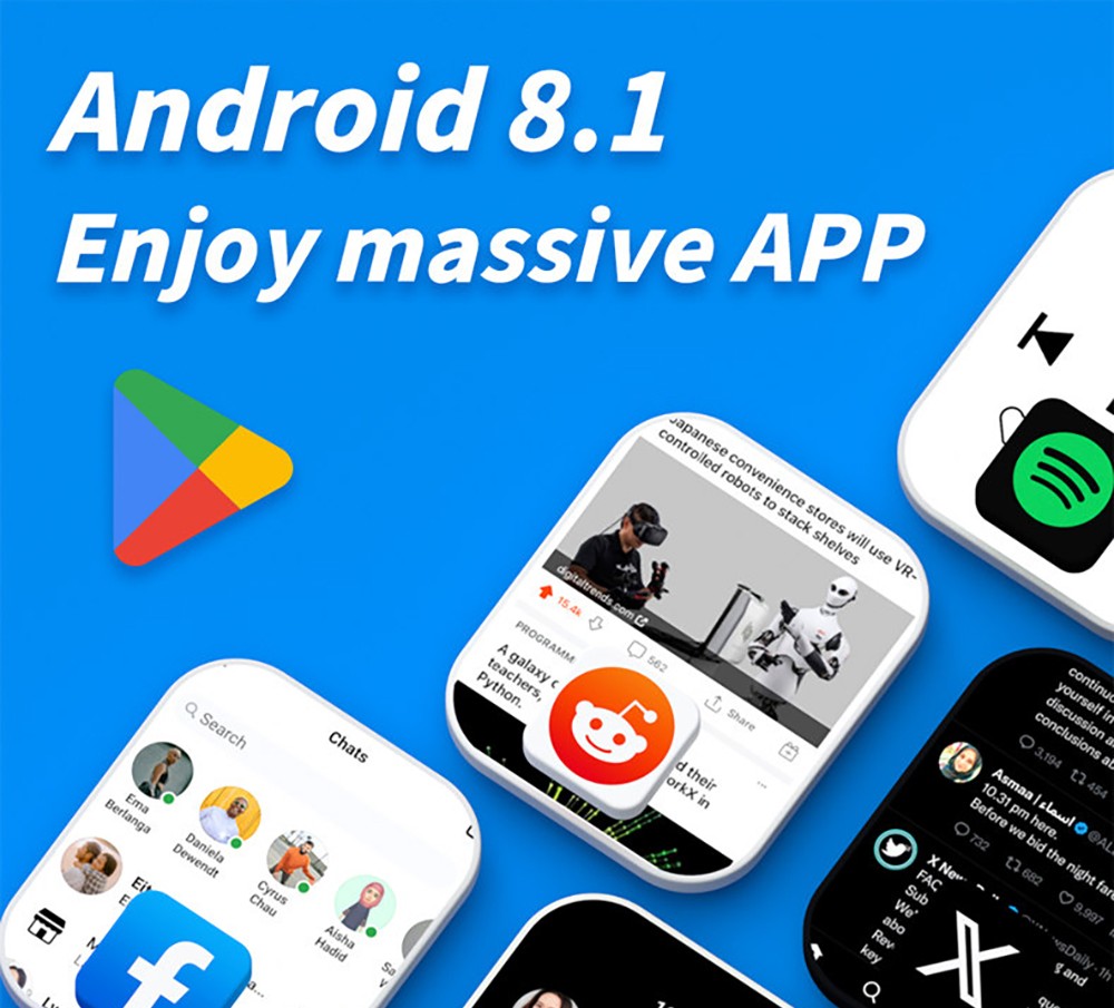 LOKMAT APPLLP 4 MAX Android Smartwatch Fitness Tracker, 2.02'' TFT Touch Screen, 4GB RAM 64GB ROM, Dual Camera - Black