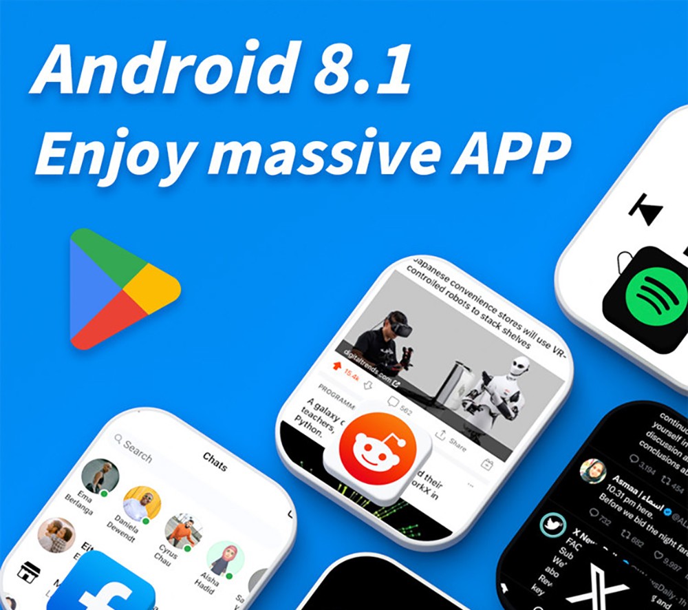 LOKMAT APPLLP 4 MAX Android Smartwatch Fitness Tracker, 2.02'' TFT Touch Screen, 2GB RAM 16GB ROM, Dual Camera - Black