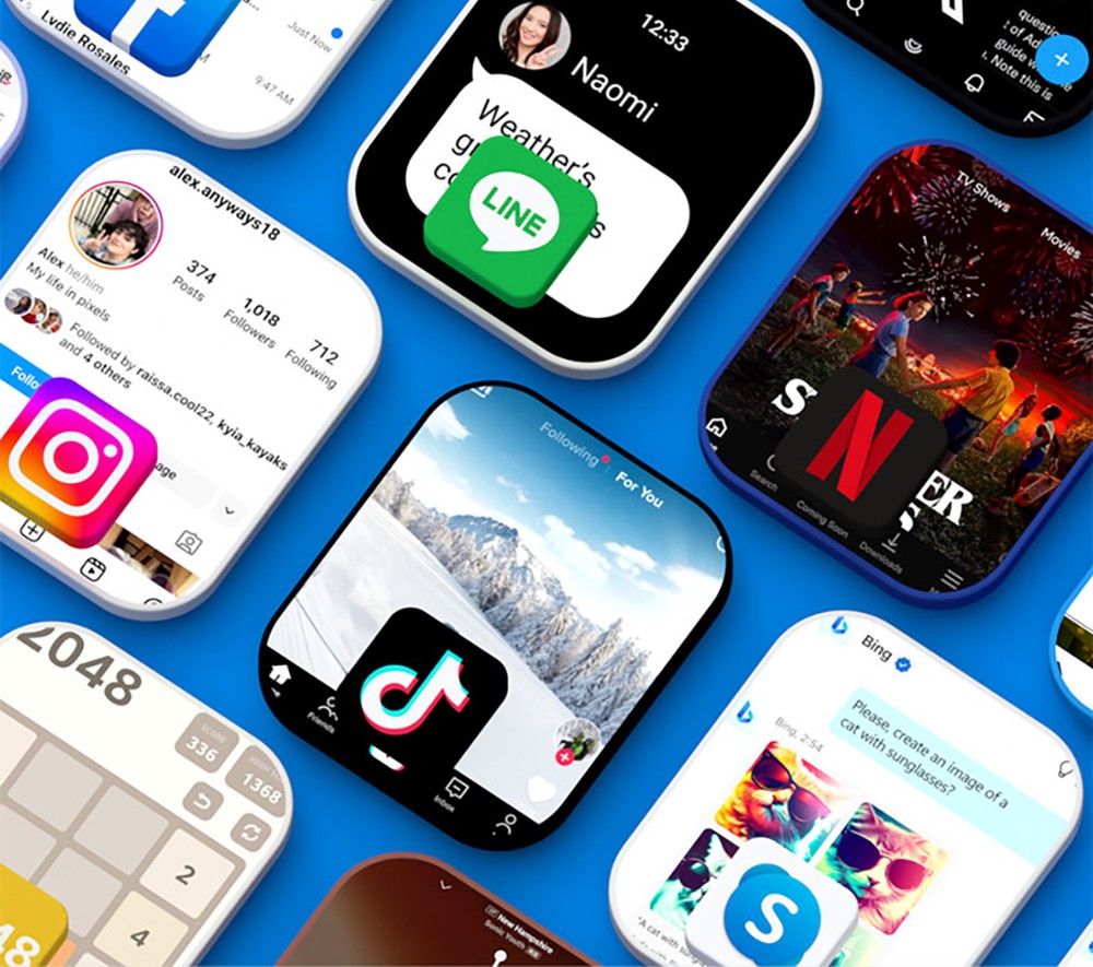 LOKMAT APPLLP 4 MAX Android Smartwatch Fitness Tracker, 2.02'' TFT Touch Screen, 2GB RAM 16GB ROM, Dual Camera - Black