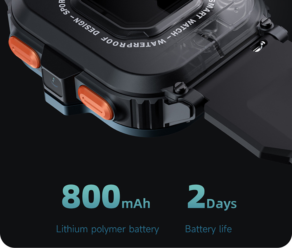 LOKMAT APPLLP 4 MAX Android Smartwatch Fitness Tracker, 2.02'' TFT Touch Screen, 2GB RAM 16GB ROM, Dual Camera - Black