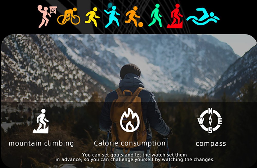 LOKMAT ZEUS 5 Pro Smartwatch Health Monitor, 1.46'' HD Screen, Bluetooth Calling, 5ATM Waterproof - Black