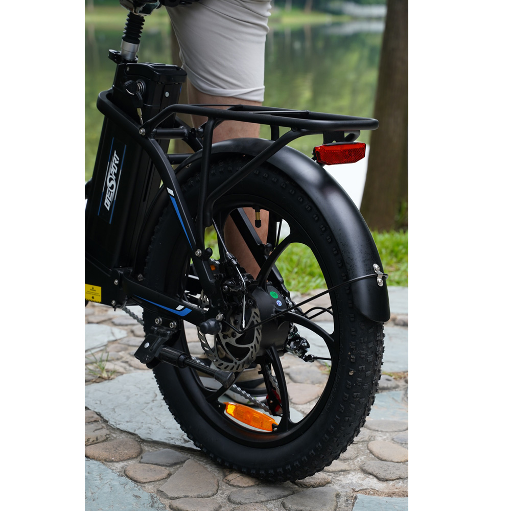ONESPORT OT16 Electric Bike 20*3.0 inch Tires, 350W Motor 48V 15Ah Battery 25km/h Max Speed Disc Brakes - Grey