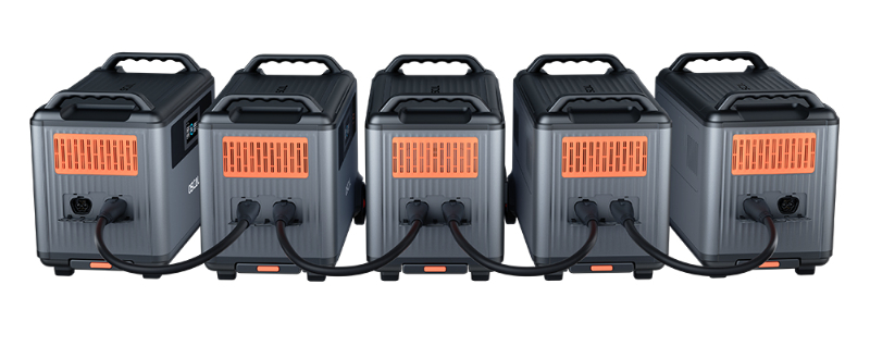Oscal PowerMax 3600 Rugged Power Station + Oscal BP3600 3600Wh Extra Battery Pack, 3600Wh to 57600Wh LiFePO4 Battery, 14 Outlets, 5 LED Light Modes, Morse Code Signal
