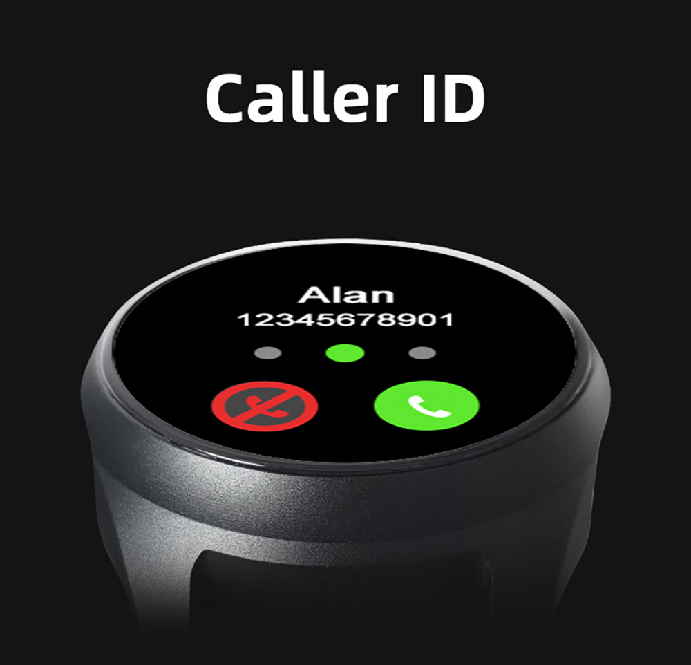 Aipower W28 3-in-1 Smartwatch with Wireless Earbuds MP3 Player - Black