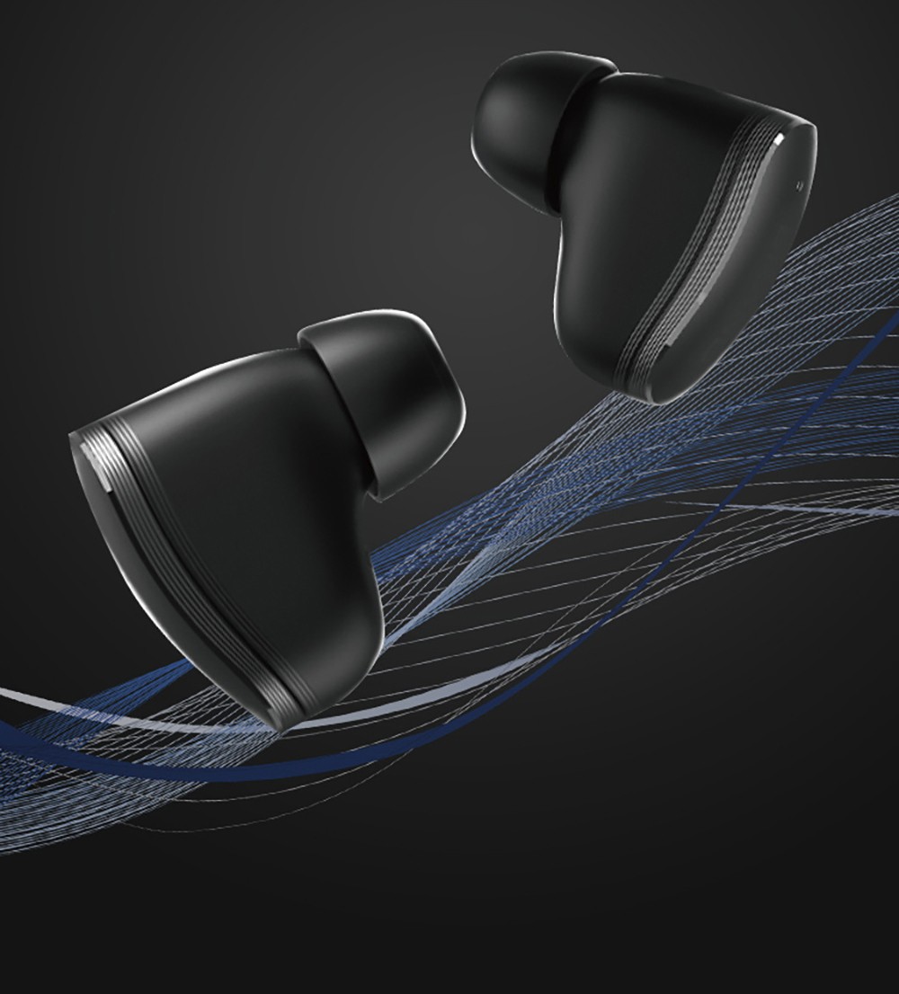 Aipower W28 3-in-1 Smartwatch with Wireless Earbuds MP3 Player - Black