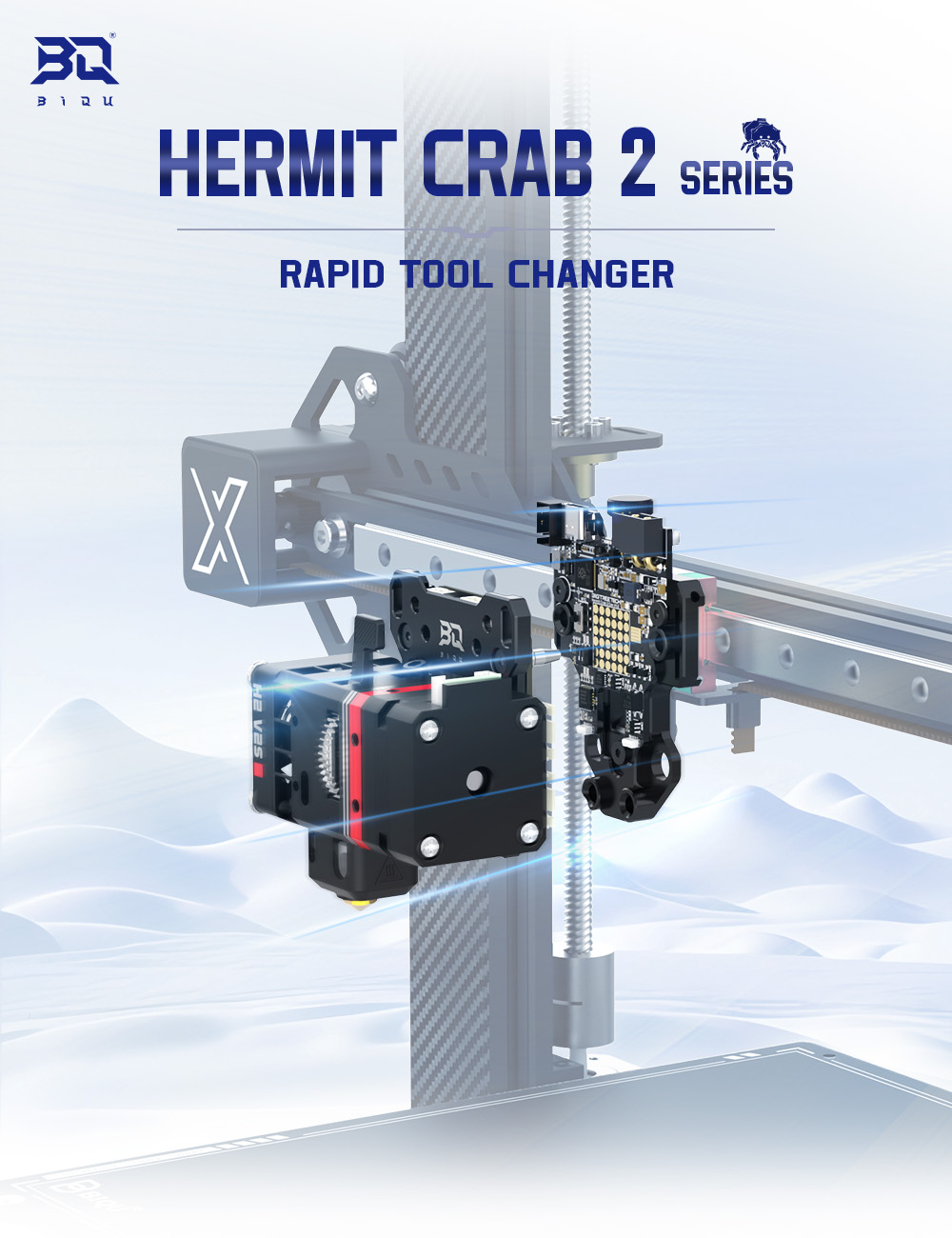 BIQU Hermit Crab V2.0 Quick Change Extruder Hotend Tool for 3D Printing - CAN Version