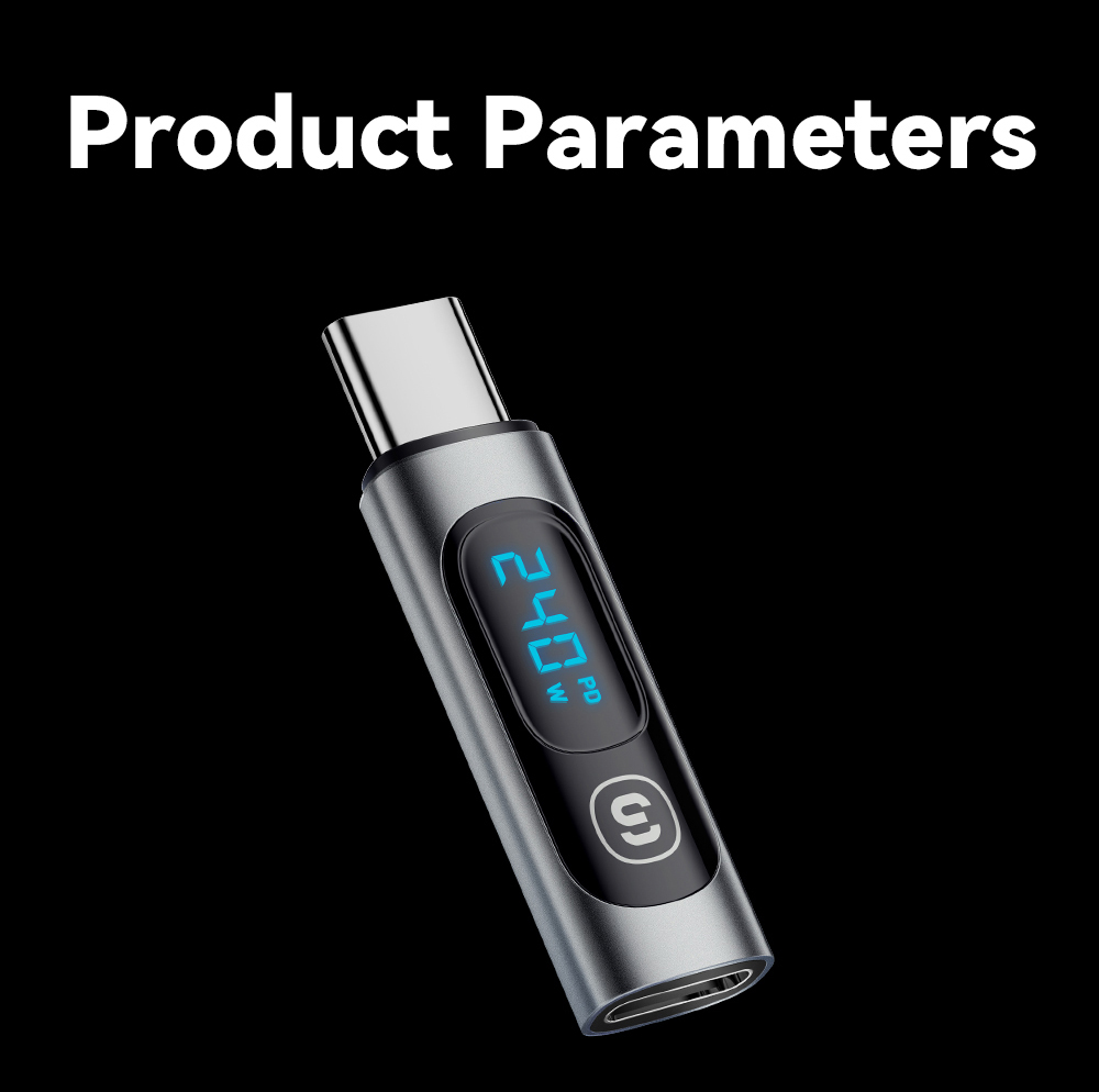 Essager 240W OTG Adapter, USB 3.0 2.0 480Mbps, Type C to Type C Digital Display, for iPhone 15 Max iPad Macbook Samsung