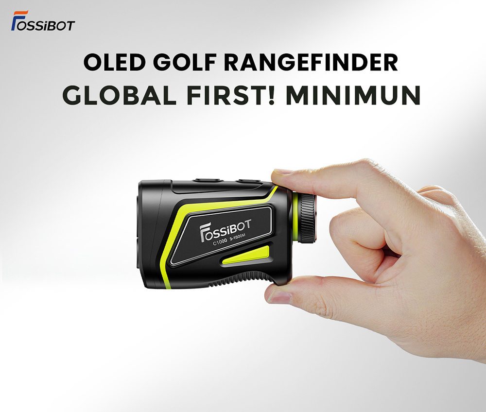 FOSSiBOT C1000 Golf Rangefinder, 1000m Max Measurement Range, 0.06s Measurement Speed, OLED Display, 6.5X Magnification, IP54 Waterproof, 5 Modes