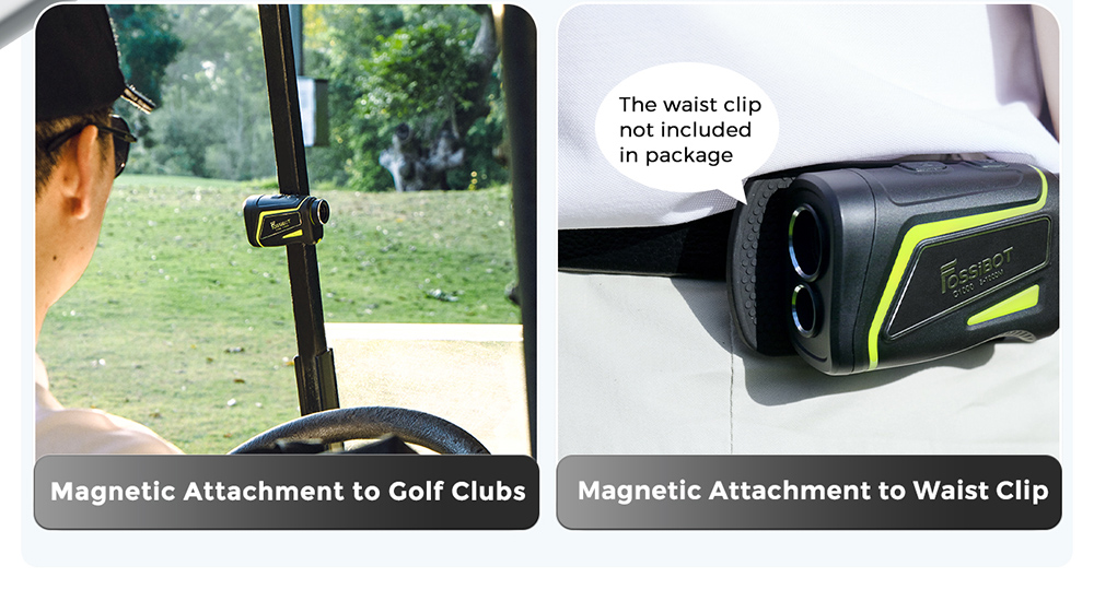 FOSSiBOT C1000 Golf Rangefinder, 1000m Max Measurement Range, 0.06s Measurement Speed, OLED Display, 6.5X Magnification, IP54 Waterproof, 5 Modes