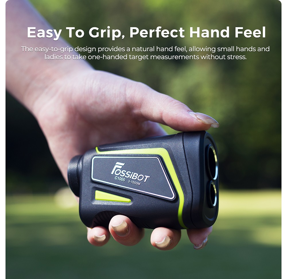FOSSiBOT C1000 Golf Rangefinder, 1000m Max Measurement Range, 0.06s Measurement Speed, OLED Display, 6.5X Magnification, IP54 Waterproof, 5 Modes
