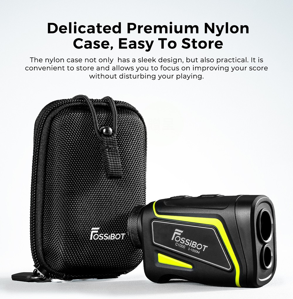 FOSSiBOT C1000 Golf Rangefinder, 1000m Max Measurement Range, 0.06s Measurement Speed, OLED Display, 6.5X Magnification, IP54 Waterproof, 5 Modes