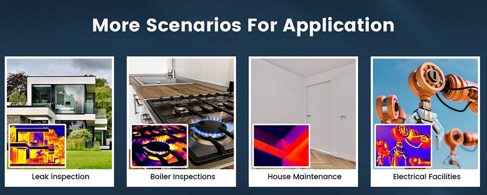 KAIWEETS KTI-K01 Thermal Imaging Camera, with Wi-Fi 3.5inch Touch-Screen, 256x192 Resolution, -4°F to 1022°F, 2100mAh Battery, IP54 Waterproof, Auto Power Off