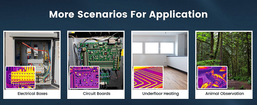 KAIWEETS KTI-K01 Thermal Imaging Camera, with Wi-Fi 3.5inch Touch-Screen, 256x192 Resolution, -4°F to 1022°F, 2100mAh Battery, IP54 Waterproof, Auto Power Off