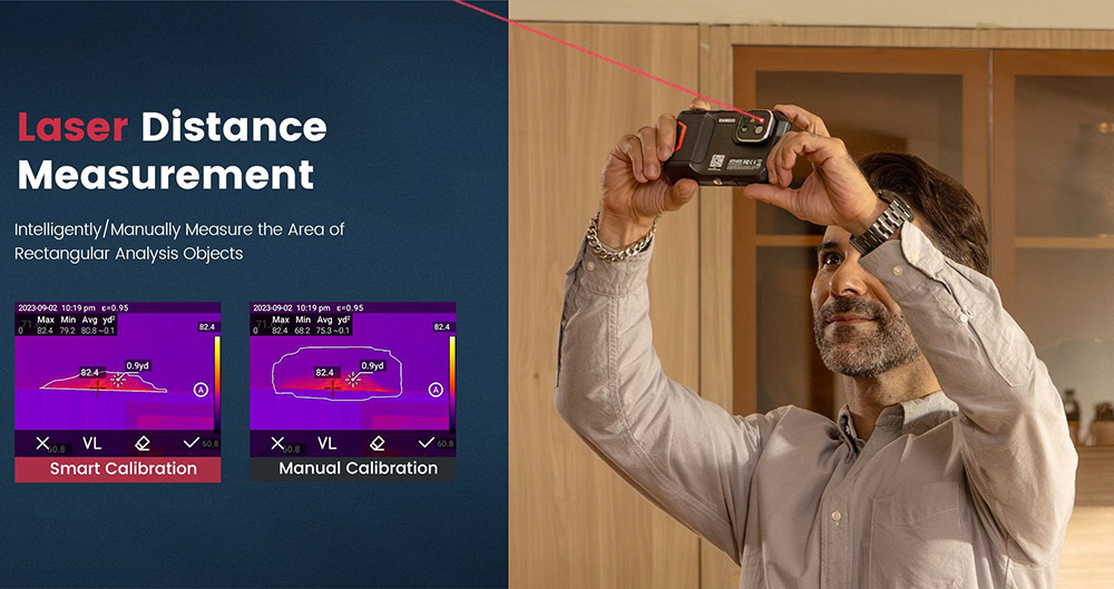 KAIWEETS KTI-K01 Thermal Imaging Camera, with Wi-Fi 3.5inch Touch-Screen, 256x192 Resolution, -4°F to 1022°F, 2100mAh Battery, IP54 Waterproof, Auto Power Off