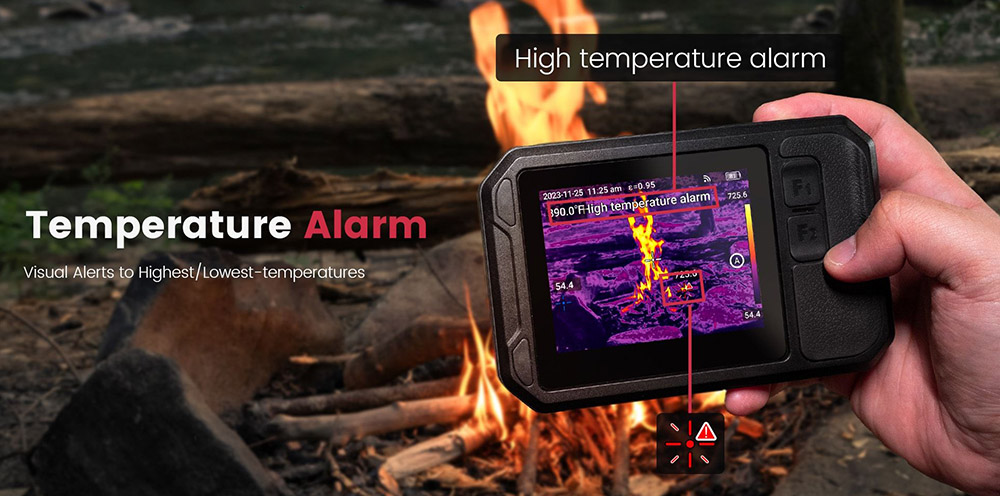 KAIWEETS KTI-K01 Thermal Imaging Camera, with Wi-Fi 3.5inch Touch-Screen, 256x192 Resolution, -4°F to 1022°F, 2100mAh Battery, IP54 Waterproof, Auto Power Off