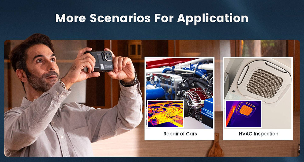 KAIWEETS KTI-K01 Thermal Imaging Camera, with Wi-Fi 3.5inch Touch-Screen, 256x192 Resolution, -4°F to 1022°F, 2100mAh Battery, IP54 Waterproof, Auto Power Off