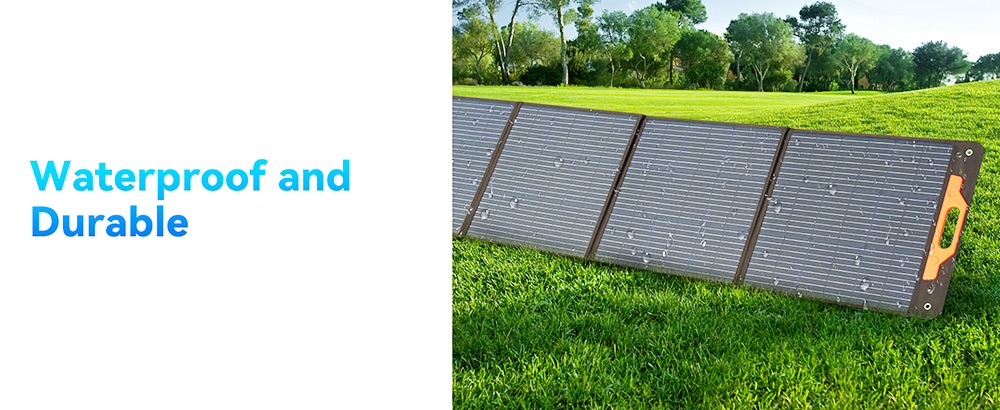 Oscal PM200 200W Foldable Solar Panel, Adjustable Kickstand, ≥22% Solar Conversion Efficiency, ETFE Material