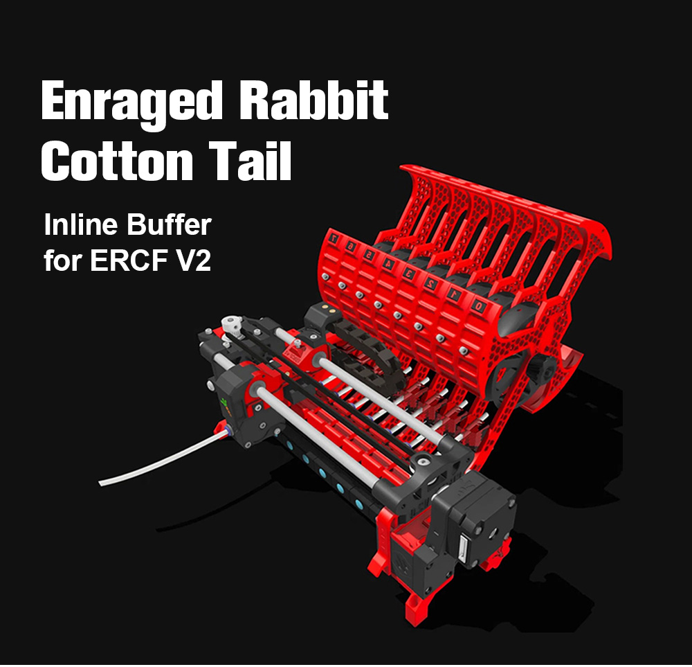 Trianglelab 8-channel Enraged Rabbit Cotton Tail Inline Buffer for ERCF V2