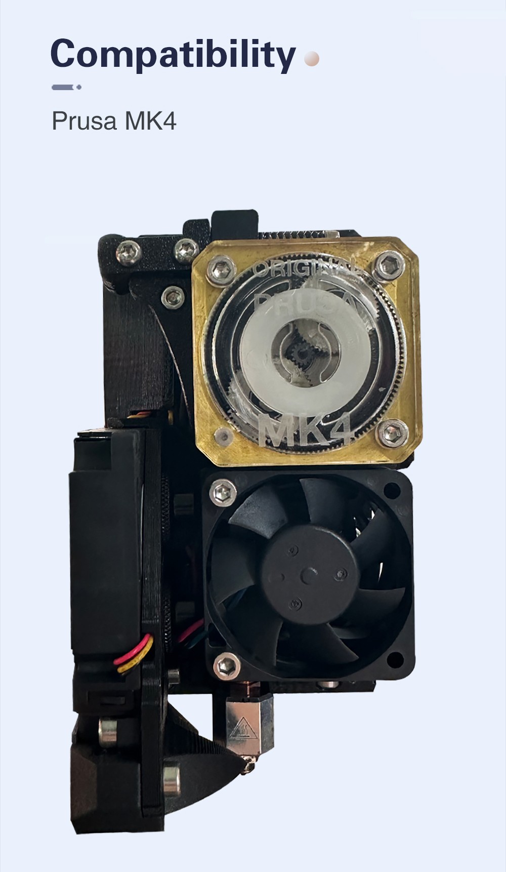 Trianglelab Transparent Gearbox Cover for Prusa MK4 - No Text Version