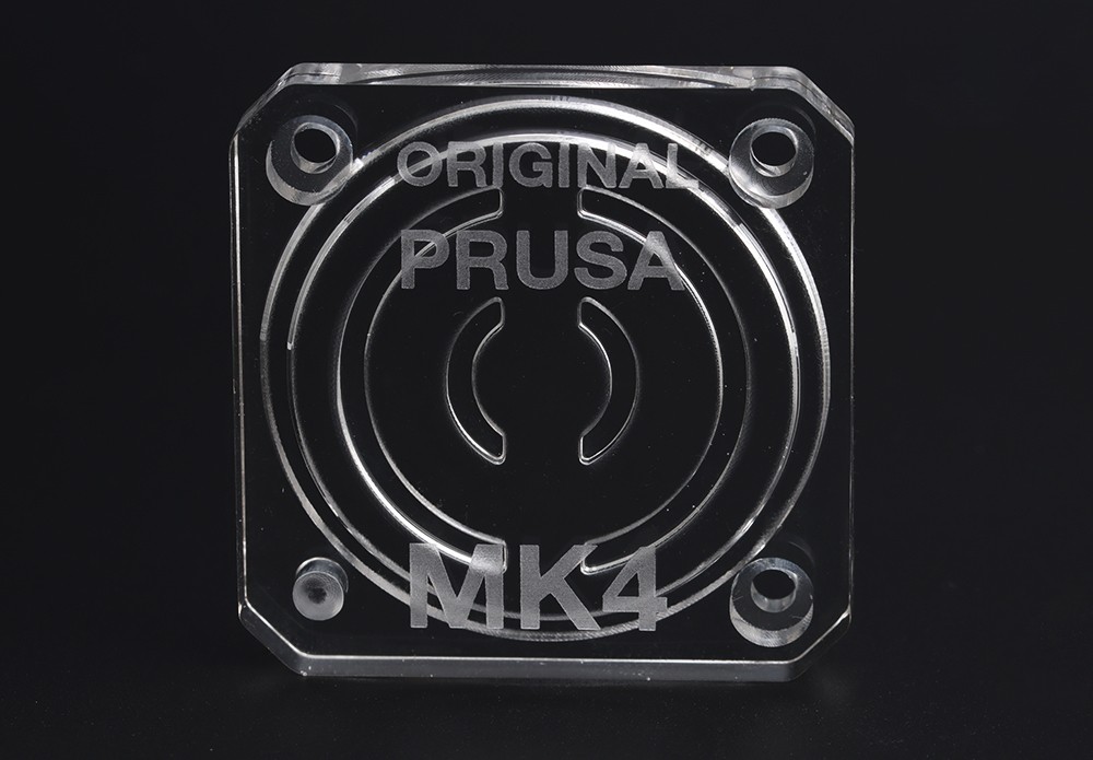 Trianglelab Transparent Gearbox Cover for Prusa MK4 - Text Version