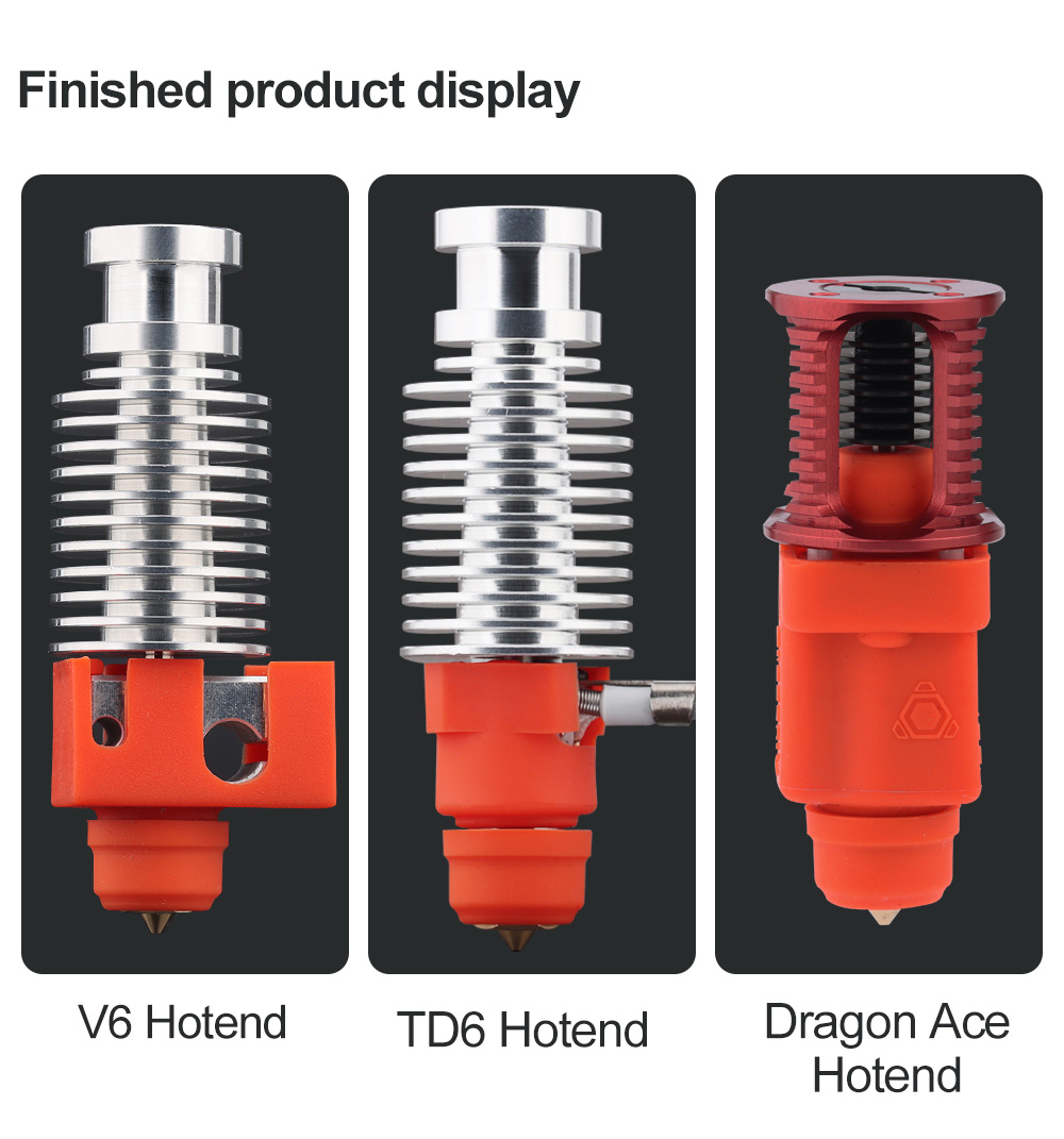 Trianglelab ZS-MZE-HF Melt Zone Extender for V6 Dragon Rapido Hotend