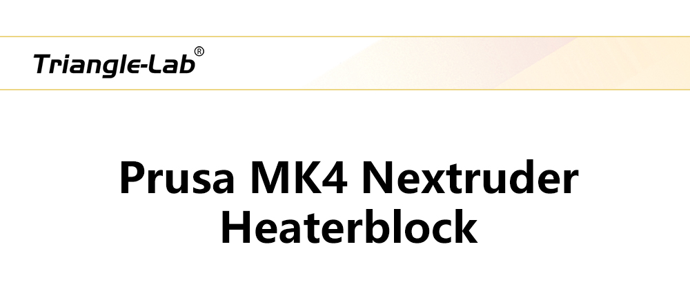 2Pcs Trianglelab Prusa MK4 Aluminum Nextruder Heaterblock