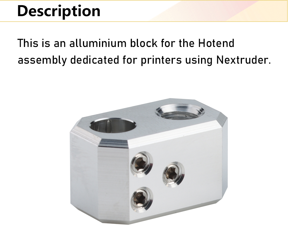 3Pcs Trianglelab Prusa MK4 Aluminum Nextruder Heaterblock