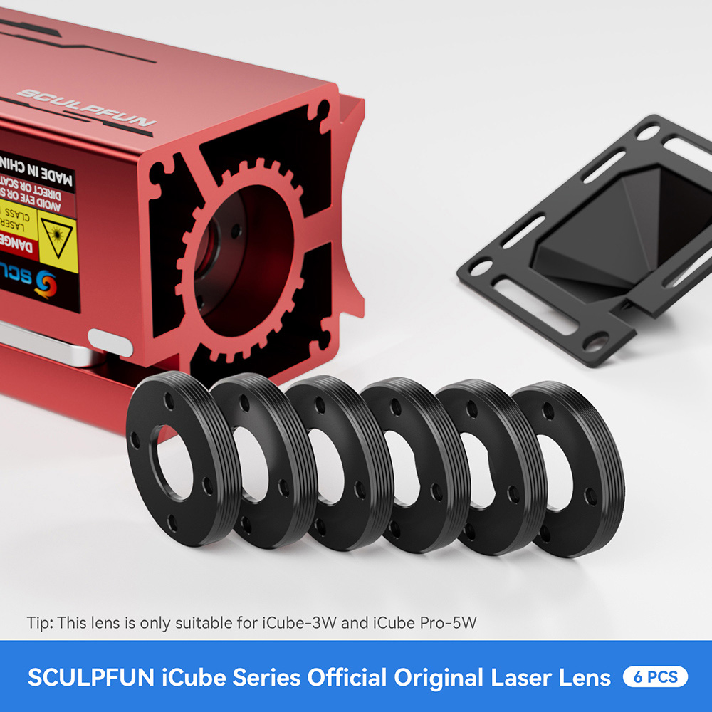6Pcs SCULPFUN iCube 3W / iCube Pro 5W Laser Original Lens