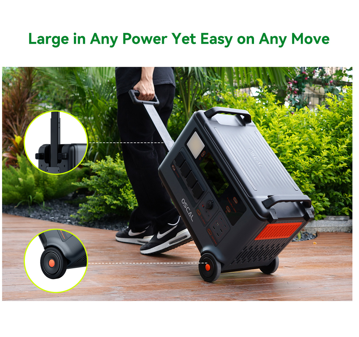 Blackview Oscal PowerMax 3600 Rugged Power Station, 3600Wh to 57600Wh LiFePO4 Battery, 14 Outlets, 5 LED Light Modes, Morse Code Signal