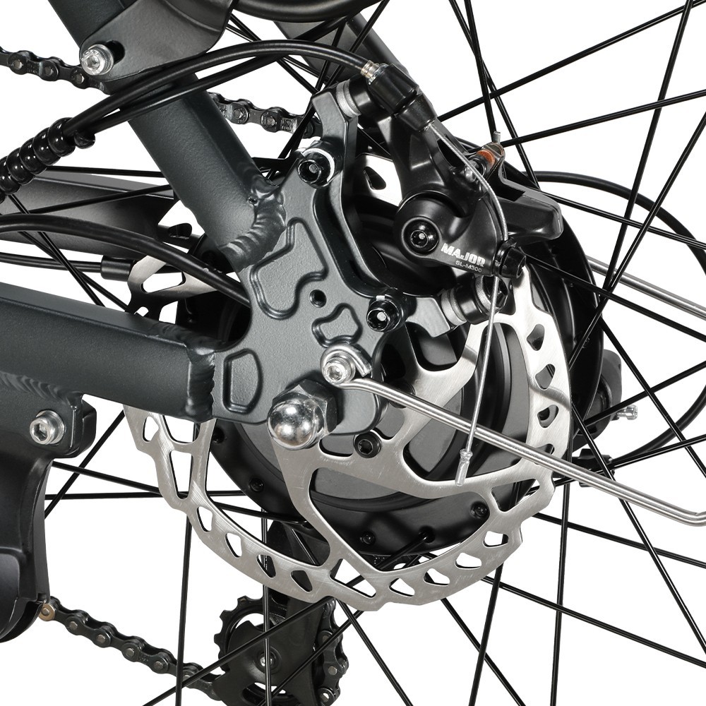 Eleglide T1 Step-Thru Electric Trekking Bike 27.5 Inch CST Tires 36V 13Ah Battery 250W Brushless Motor 25Km/h Shimano 7 Gears 100km Max Range IPX4 Waterproof 120kg Max Load Dual Disk Brakes - Grey