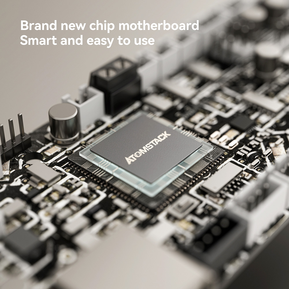 ATOMSTACK A12 Pro 12W Laser Engraver Cutter, Fixed Focus, 0.02mm Engraving Precision, 600mm/s Engraving Speed, 32-bit Motherboard, App Control, 365x305mm - EU Plug