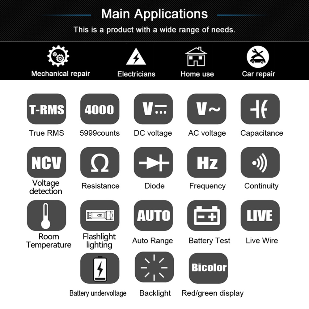 BSIDE A3X Voltage Tester Detector, Capacitance Diode, Non-Contact AC Sensor, Pen Type, Live Wire Check, Breakpoint Locate V-Alert Tester - with Storage Bag