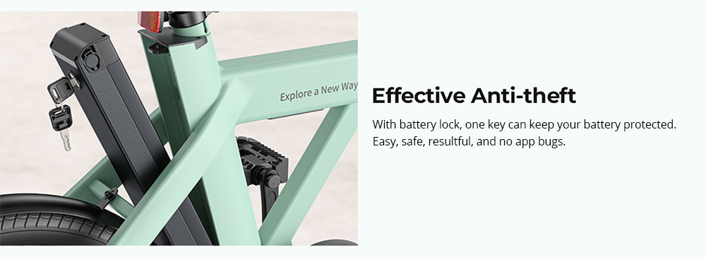 ENGWE P20 Folding Electric Bike, 250W Silent Motor Torque Sensor, 36V 9.6A Battery, 20*1.95'' Tires, 25km/h Max Speed, 100km Range, Hydraulic Disc Brakes - White