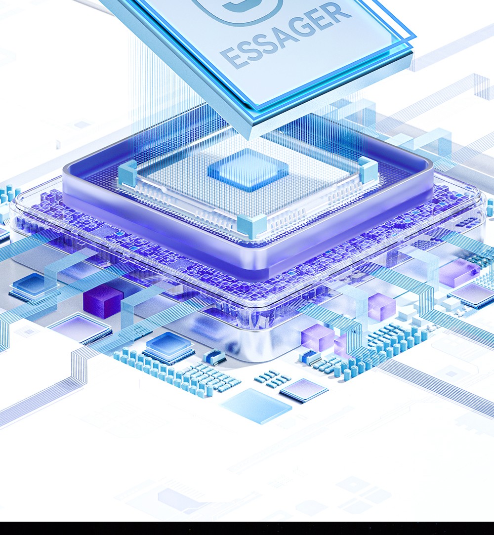 ESSAGER 100W 7A USB-A to Type-C Charging Cable, Elbow Design, Digital Display, USB2.0 480Mbps - 2m