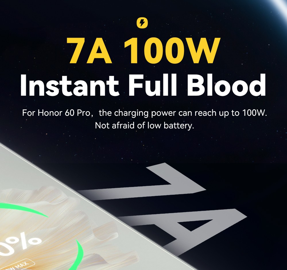 ESSAGER 100W 7A USB-A to Type-C Charging Cable, Elbow Design, Digital Display, USB2.0 480Mbps - 2m