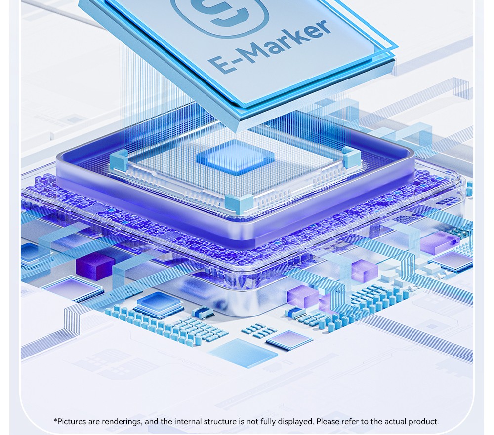ESSAGER 100W 7A USB-A to Type-C Charging Cable, USB2.0 480Mbps, Magnetic Adsorption, Flexible Adjustment, E-Marker Chip, 1m