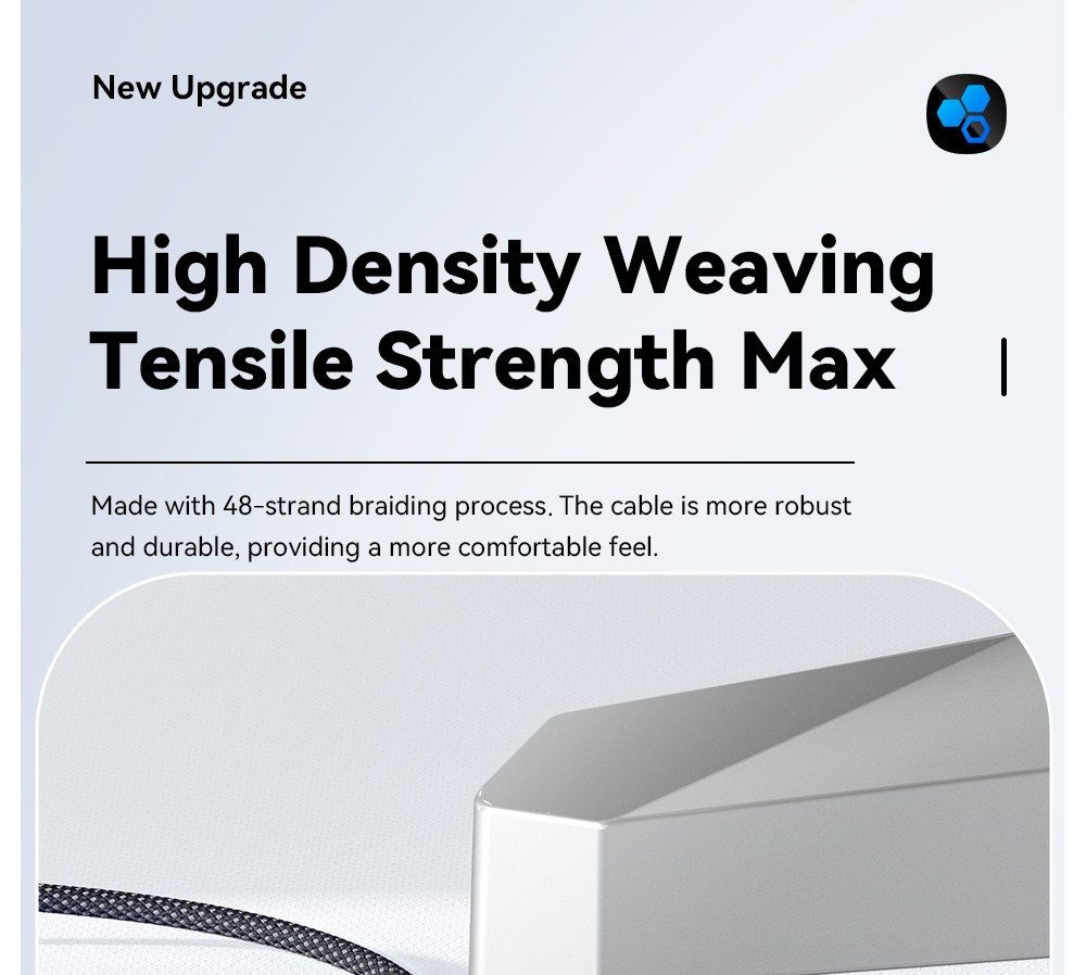 ESSAGER 100W 7A USB-A to Type-C Charging Cable, USB2.0 480Mbps, Magnetic Adsorption, Flexible Adjustment, E-Marker Chip, 1m