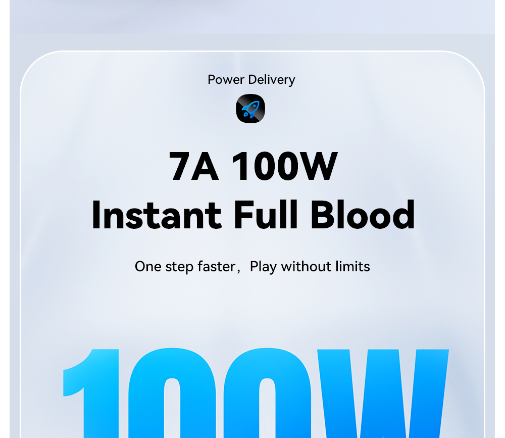 ESSAGER 100W 7A USB-A to Type-C Charging Cable, USB2.0 480Mbps, Magnetic Adsorption, Flexible Adjustment, E-Marker Chip, 1m