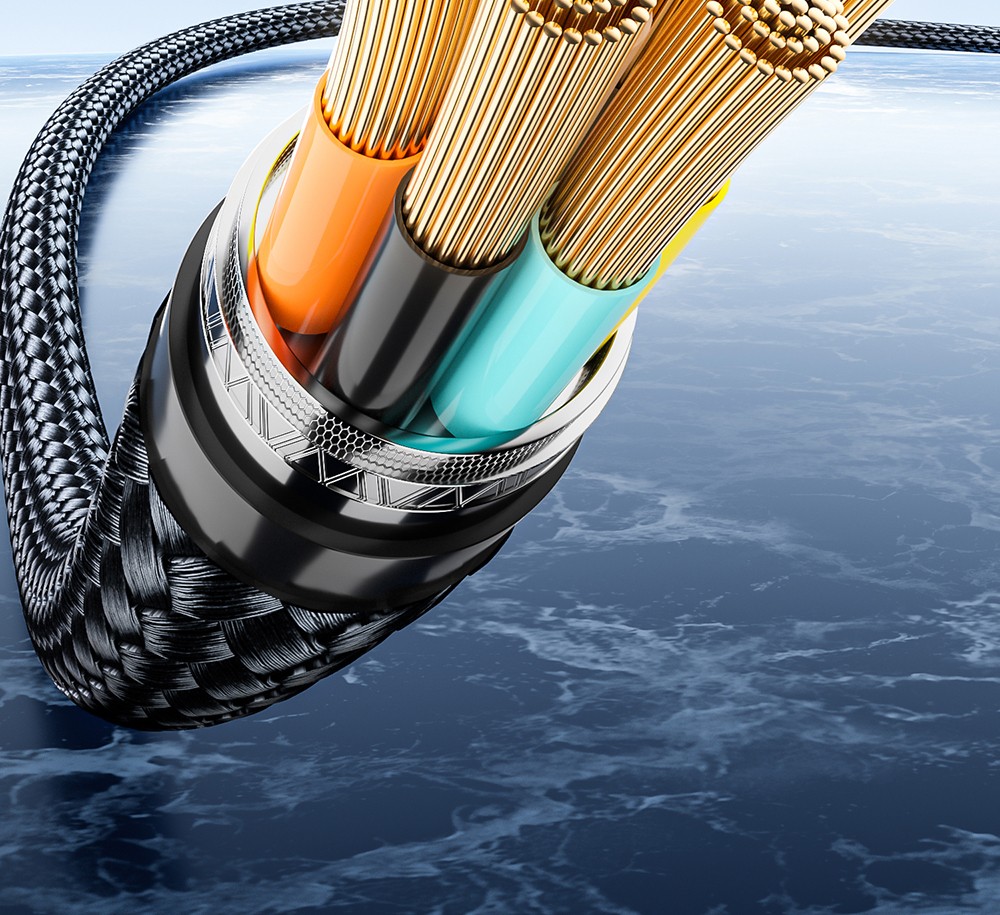 ESSAGER 240W 5A Type C to Type C Charging Cable, USB2.0 480Mbps, Digital Display, Support PD3.1 - 1m