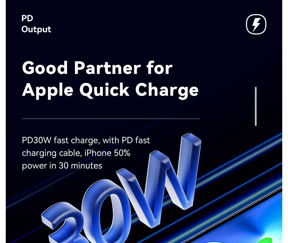 ESSAGER 30W Car Charger, USB-A+Type-C Dual Ports, PD Fast Charging, for 12-24V Vehicles - Black