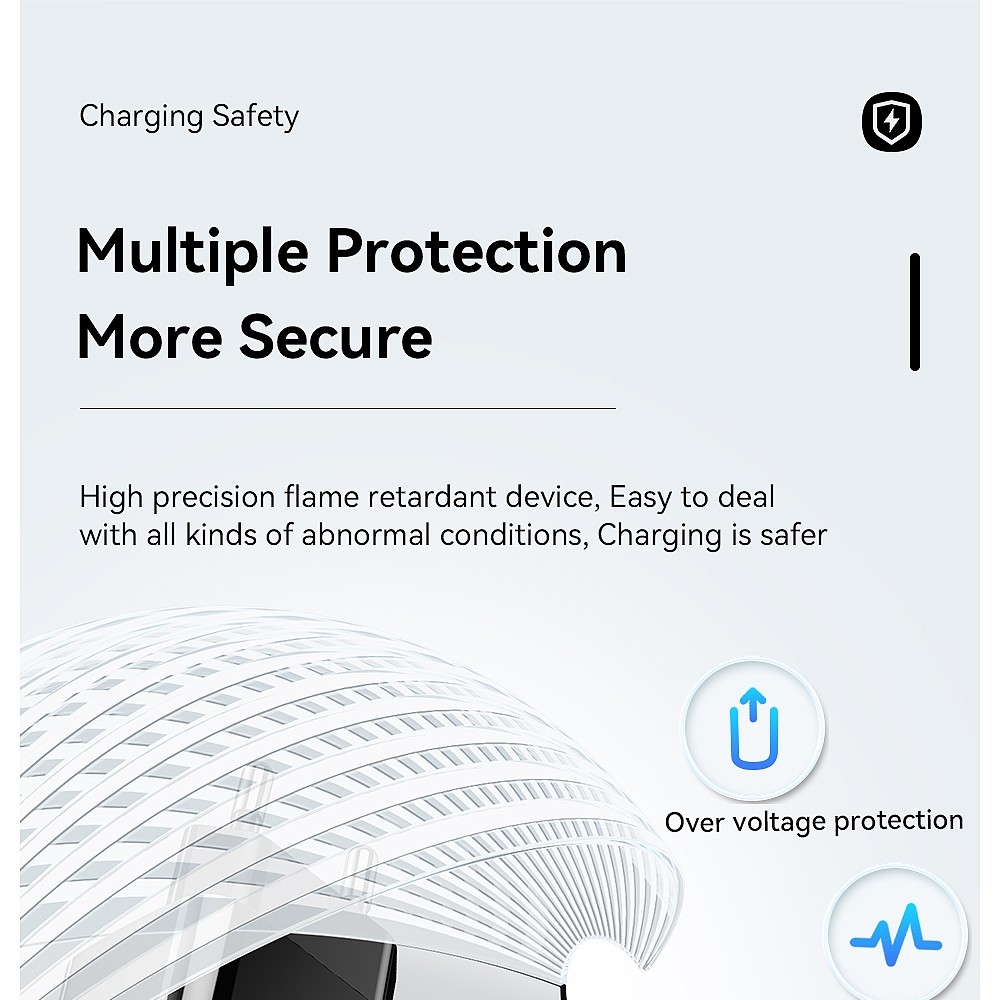 ESSAGER 33W GaN USB C Charger, 2 Ports, Digital Display, Fast Charging, White - EU Plug