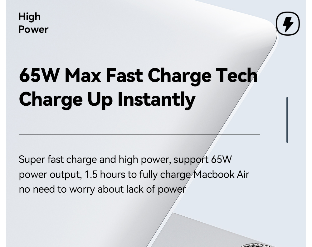 ESSAGER 65W 4 in 1 Charging Cable, USB-A/Type-C to Type-C/Lightning, 4 Charging Modes, 3A, USB2.0 480Mbps - Black